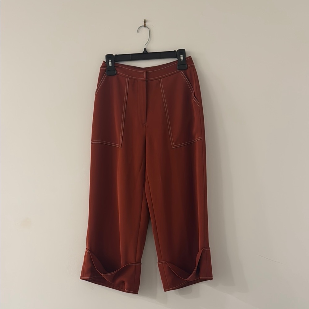 Elegant Rust Women's Pants